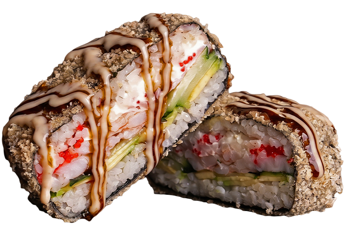Суші бургер з Креветкою заказать суши Миколаїв Budusushi Суші бургер з Креветкою заказать суши