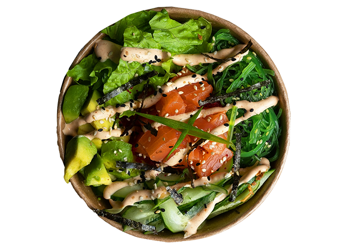 Боул-поке з Лососем та авокадо заказать суши