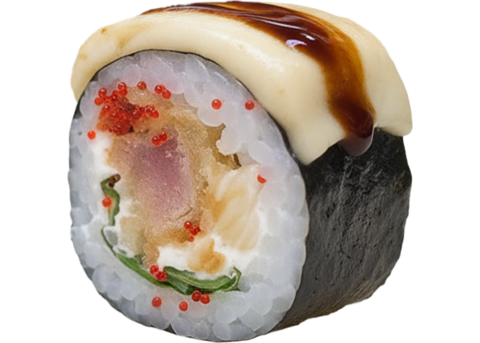 Футомакі Чіз з тунцем темпура заказать суши Миколаїв Budusushi Футомакі Чіз з тунцем темпура заказать суши