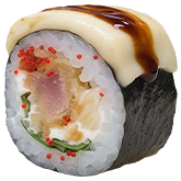 Футомакі Чіз з тунцем темпура заказать суши min Budusushi Футомакі Чіз з тунцем темпура заказать суши min