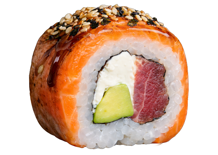 Авторський рол лосось BBQ заказать суши