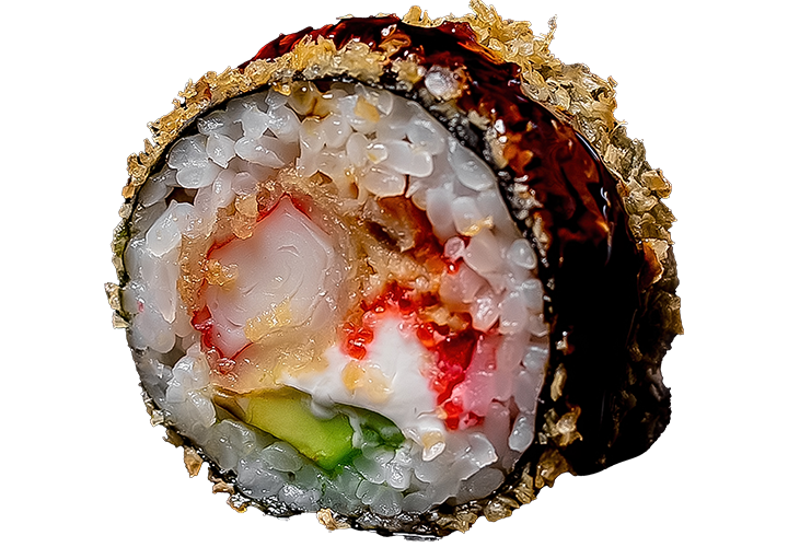 Гарячий рол з вугрем та крабом заказать суши Миколаїв Budusushi Гарячий рол з вугрем та крабом заказать суши