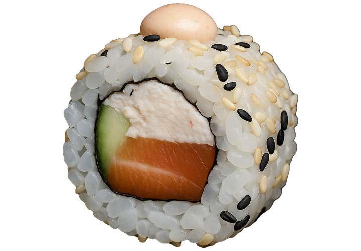 Каліфорнія з лососем та крабом заказать суши Миколаїв Budusushi Каліфорнія з лососем та крабом заказать суши