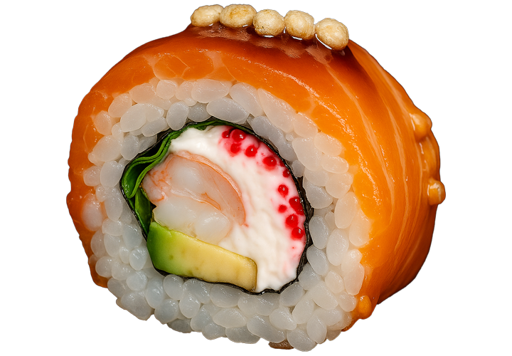 Філадельфія Лосось Плюс Креветка заказать суши Миколаїв Budusushi Філадельфія Лосось Плюс Креветка заказать суши