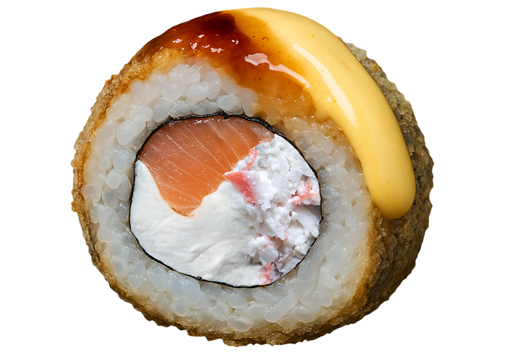 Горячий ролл Лосось Чиз заказать суши Николаев Budusushi Горячий ролл Лосось Чиз заказать суши