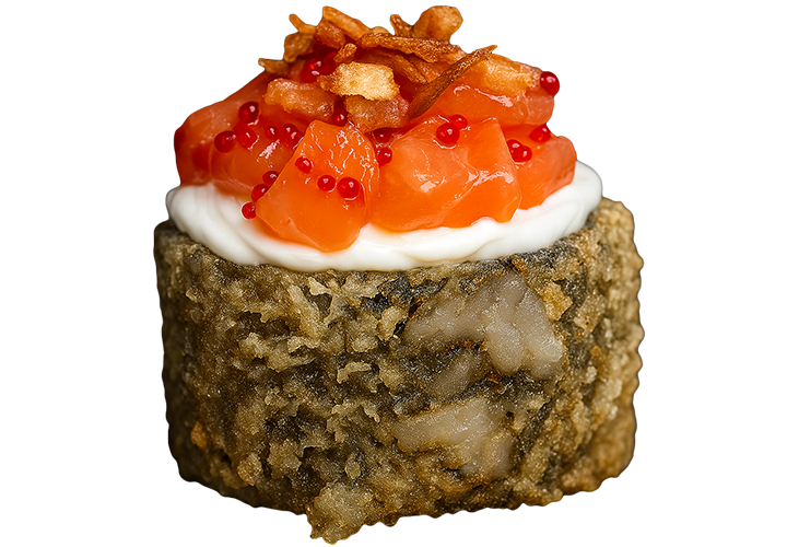 Горячий ролл Кранч Лосось заказать суши Николаев Budusushi Горячий ролл Кранч Лосось заказать суши