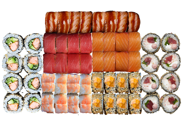 Самый рыбный 1,7 кг заказать суши Николаев Budusushi Самый рыбный 1,7 кг заказать суши