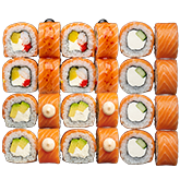 Три Лосося заказать суши min Budusushi Три Лосося заказать суши min